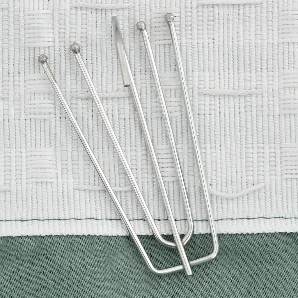 Tende Oscuranti con Ganci Effetto Lino 2 pz Verdi 140x225 cm cod mxl 65599
