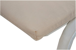 Cuscino per Lettino Prendisole da Giardino 190x57x5 cm in Dralon Allegro Ecru