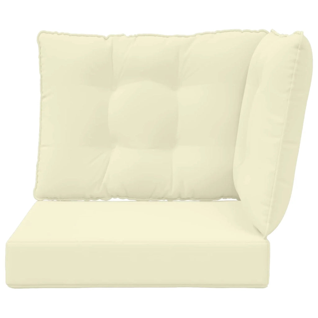 Cuscino per divano da esterno 3 pcs Crema Poliestere