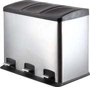 Pattumiera a pedale  LT.3X12 per raccolta differenziata P1592003