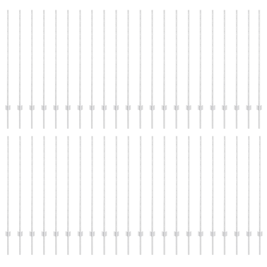88 pcs Pali di Acciaio Argento U-Channel 180 cm