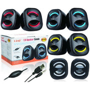 Trade Shop - Casse Speaker Usb Jack 3w Altoparlante Per Notebook Pc Tv Dvd Mp3 Tablet An-s631 -