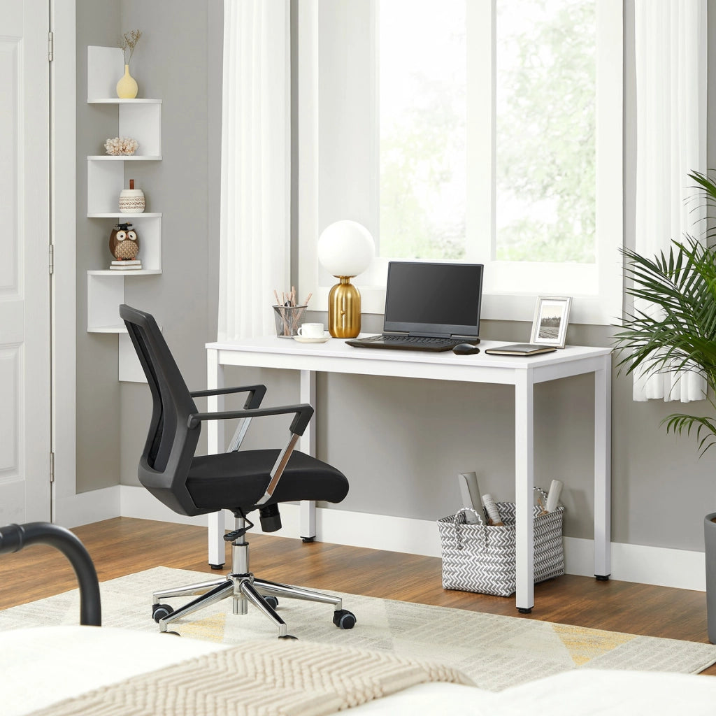 Tavolo rettangolare Tessa 120x60 cm in bianco minimal