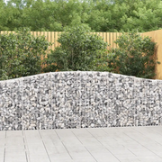 Cesti Gabbioni ad Arco 6 pz 400x30x80/100 cm Ferro Zincatocod mxl 125116