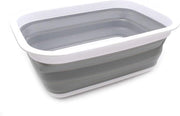 Ciotola per cani Opvougbile - cesta picnic trasportabile - esterno - cesta per spese pieghevole - contenitore di stoccaggio spazievuoto - grigio - 92 l ciotola per cani