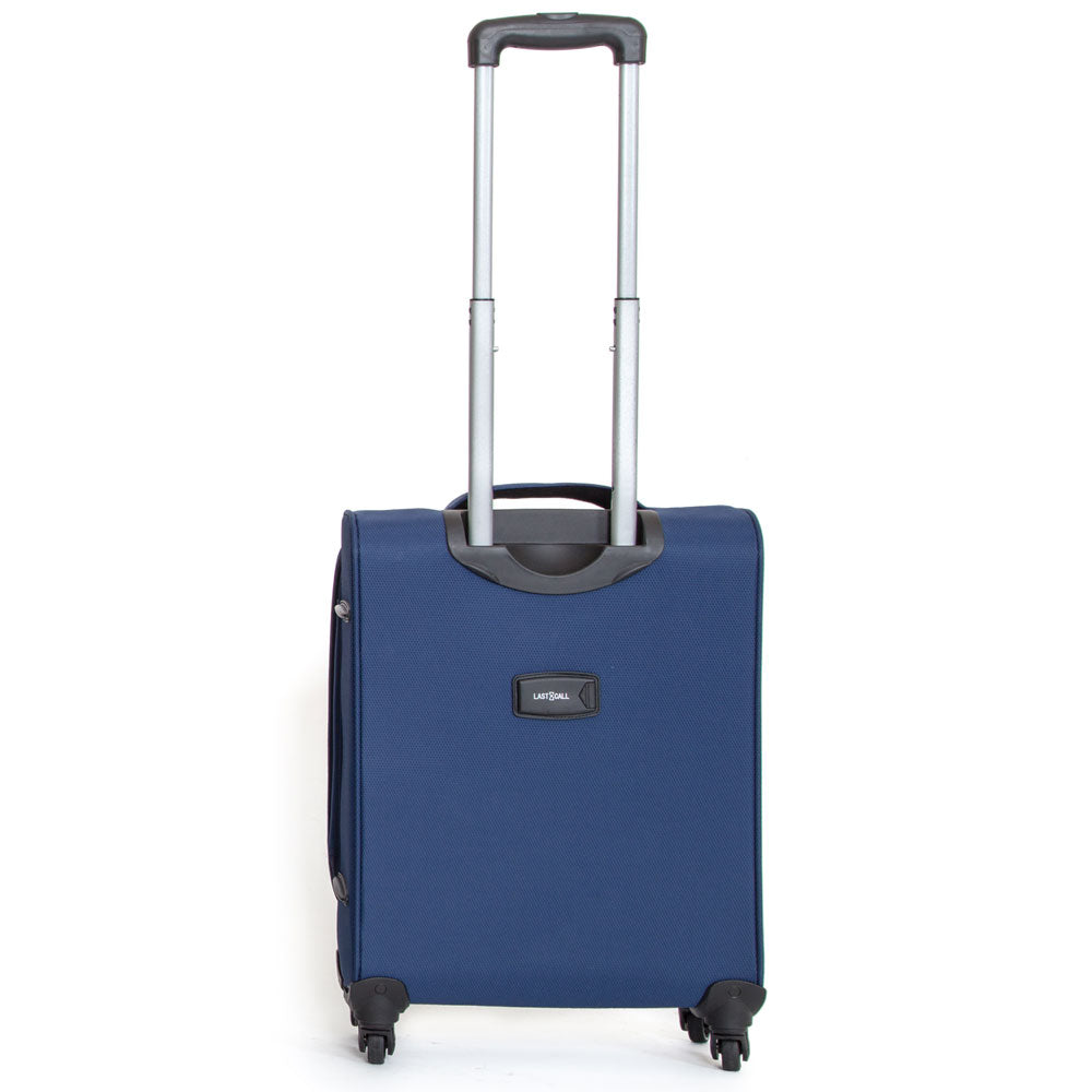 Trolley Valigia Morbida Bagaglio a Mano in Poliestere 4 Ruote Ravizzoni Matisse Blu
