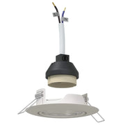 Set di 24 faretti da incasso moderni 9 x 9 x 2,5 cm con regolazione orientabile metallo bianco 02_0058273