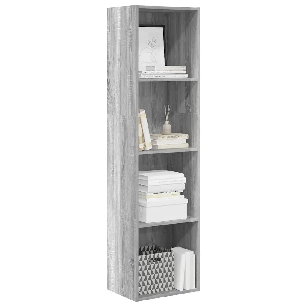 Libreria Grigio Sonoma 40x30x152 cm in Legno Multistrato 857881