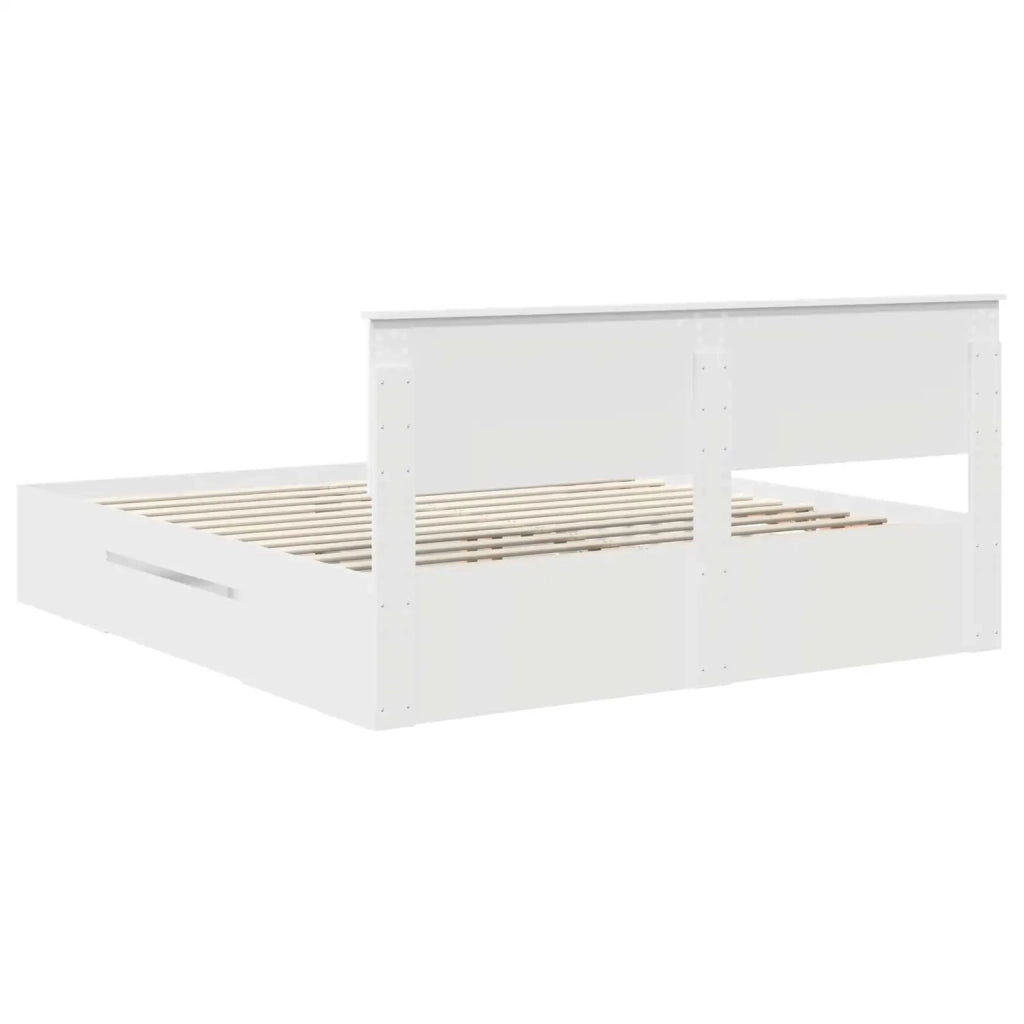 Struttura del letto Bianco 180 x 200 cm Legno multistrato 3408732