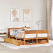 Letto senza Materasso Marrone Cera 120x200 cm in Legno di Pino 3306386