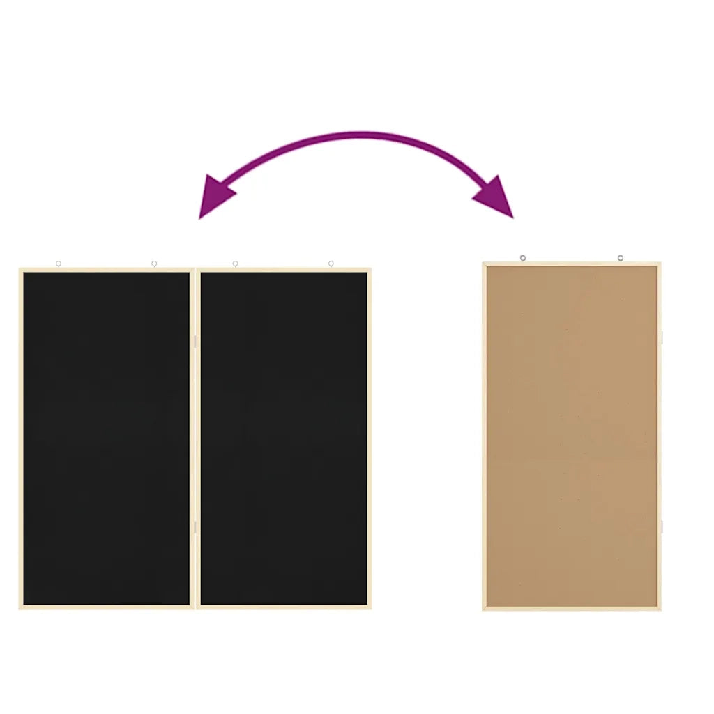 Bacheca degli Annunci Nero 100 x 100 x 1,4 cm CFW3515106