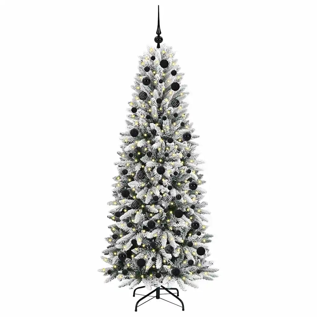 Albero di Natale | Decorazioni natalizie artificiale con 300 LED Bianco 180 cm