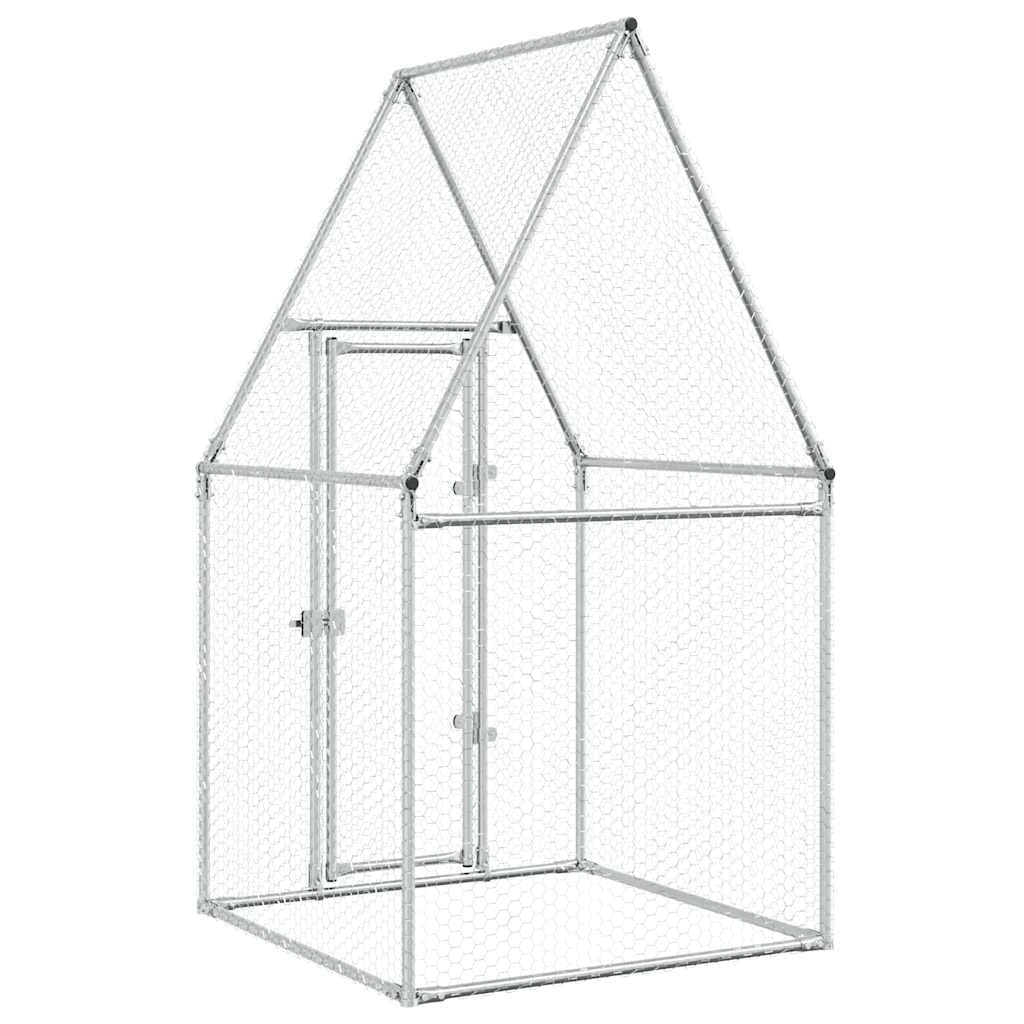 Pollaio Silver 100 x 100 x 190 cm acciaio zincato Silver 02_0041664