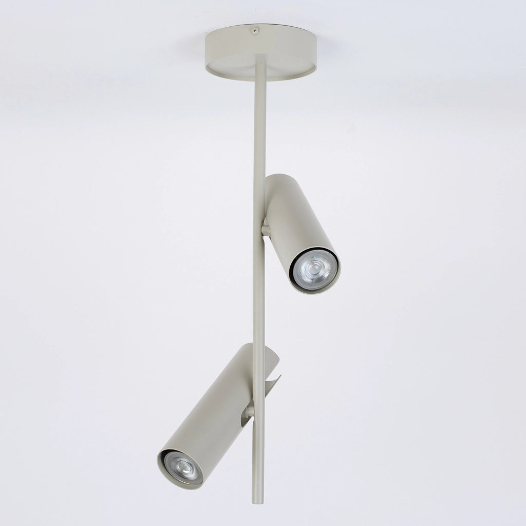 Sigma LEDA plafoniera tonda grigio-beige 2xGU10 orientabile