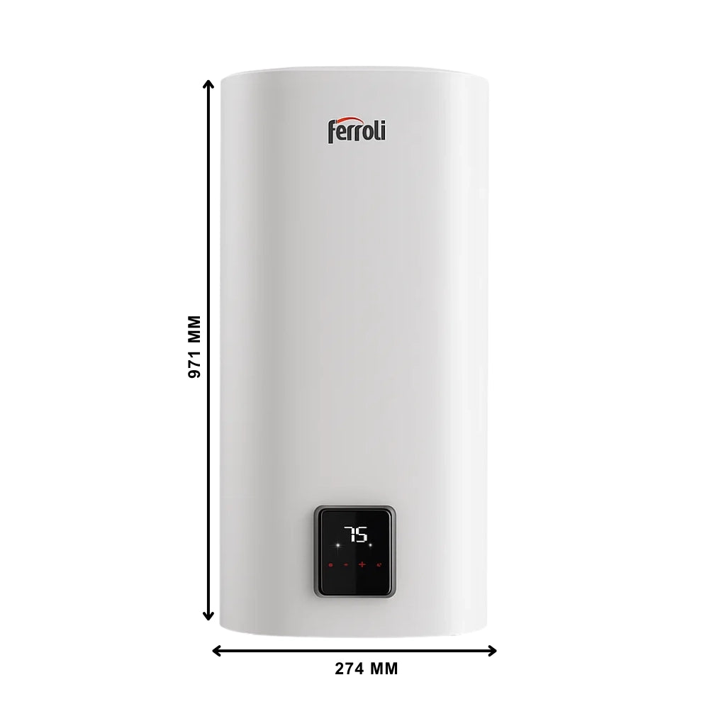 Titano twin scaldacqua elettrico compatto doppio serbatoio wi-fi *** capacità 50 litri, confezione 1
