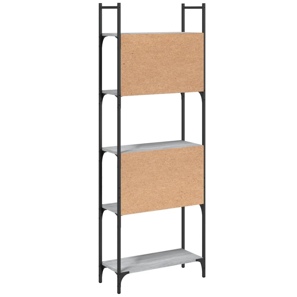 Libreria 5Ripiani Grigio Sonoma 60,5x24x166,5 Legno Multistrato 838866
