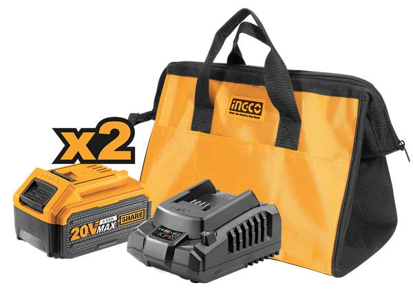 Smerigliatrice 115mm P20S 2B.4AH+carica batterie+borsa