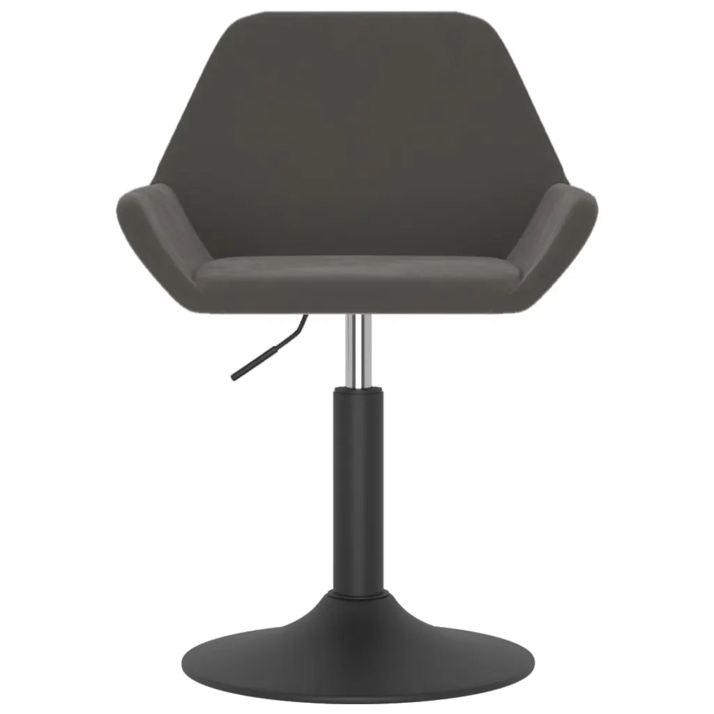 Sgabello da Bar Grigio Scuro in Velluto cod mxl 57402