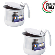 Coppia Bricco in Acciaio Inox 18/10 9+12 Tazze Lavabili in Lavastoviglie