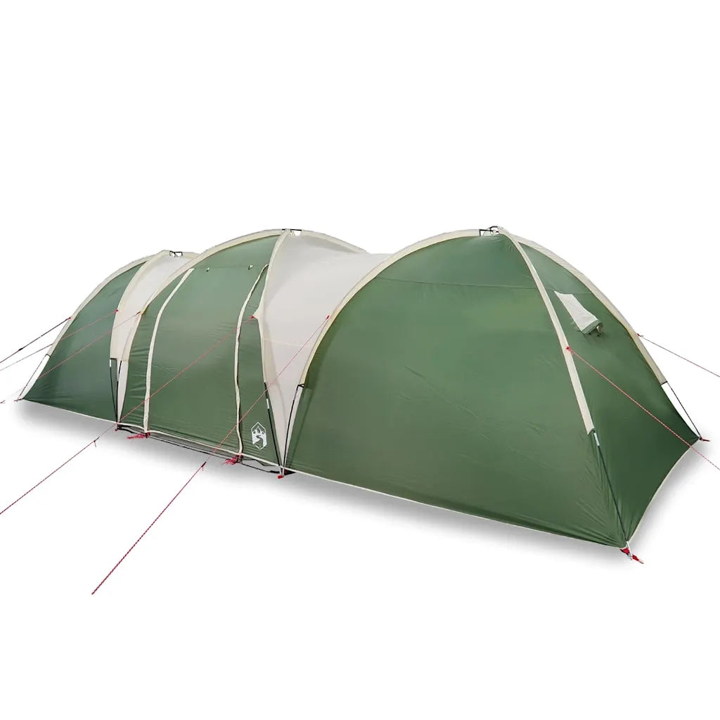 Tenda da Campeggio a Cupola per 8 Persone-Tenda per Escursionismo Verde Impermeabile