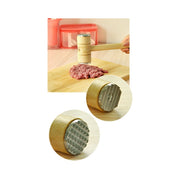 Trade Shop - Mazzuola Mazzetta Batticarne Rompinervi Con 2 Facce Manico In Legno Taglianervi -
