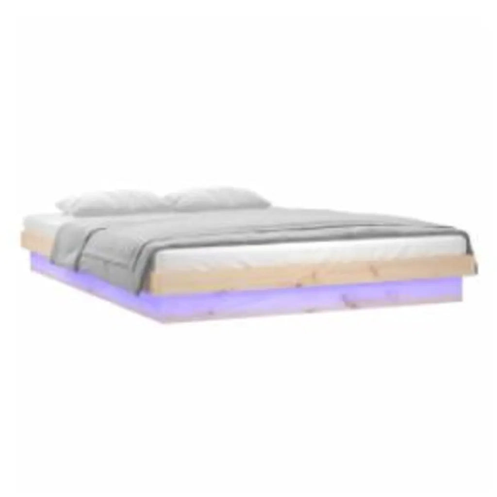 Giroletto con LED 140x200 cm in Legno Massello 819972