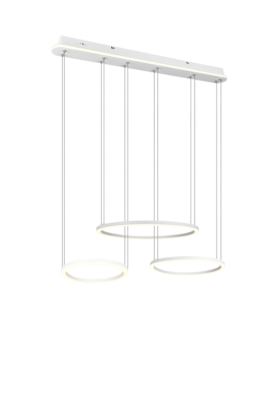 Lampada a Sospensione da Interno a LED in Metallo Bianco Opaco