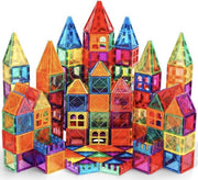 100 pezzi di Blocchi Magnetici – Giocattolo Educativo Magnetico STEM – Tegole Magnetiche Creative per Bambini (3 +)
