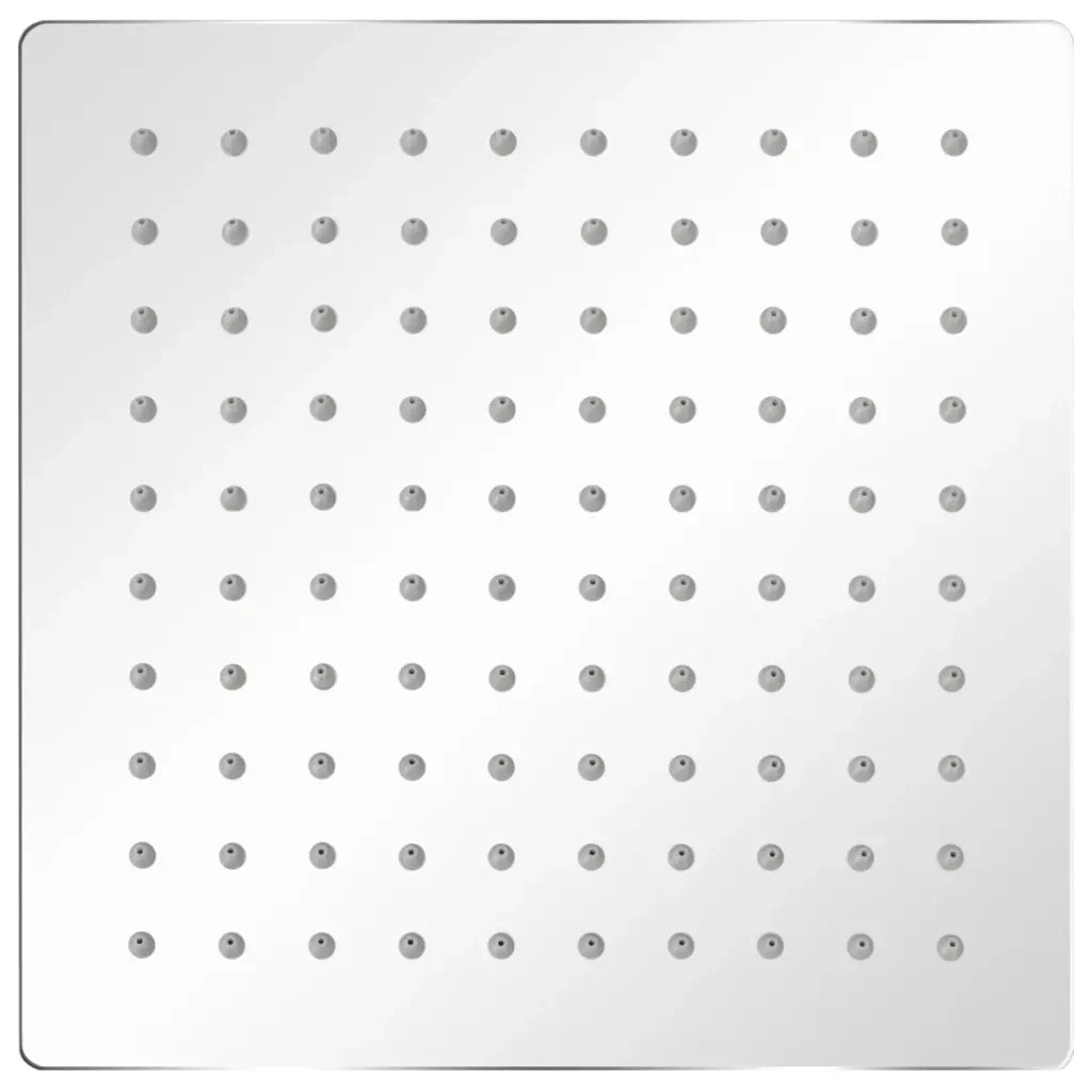 Testa Doccia a Pioggia in Acciaio Inossidabile 20x20cm Quadrata 142159