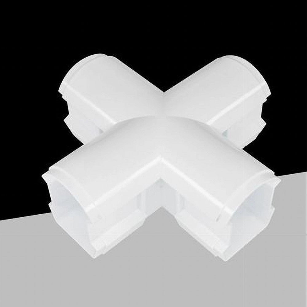 Trade Shop - Connettore Giunto A X Per Connessioni Plafoniere Lineari Raccordabili Yl20-x -