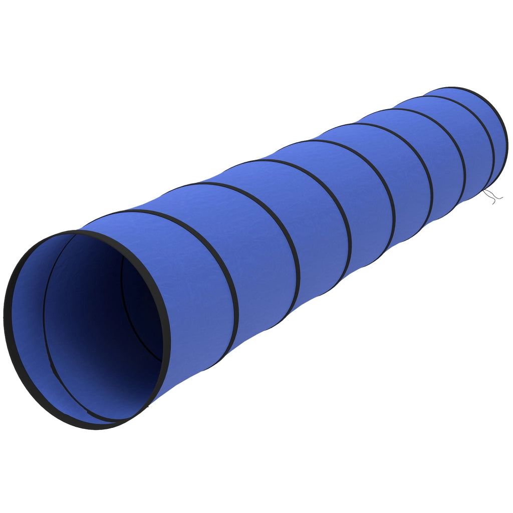 Tunnel per cani Agility 300x50 cm ¨C zephmum ¨C Blu con 4 picchetti e borsa