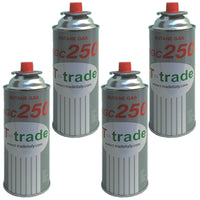 Bombolette gas butano multipack 4 pezzi 250 grammi fornelli campeggio casa
