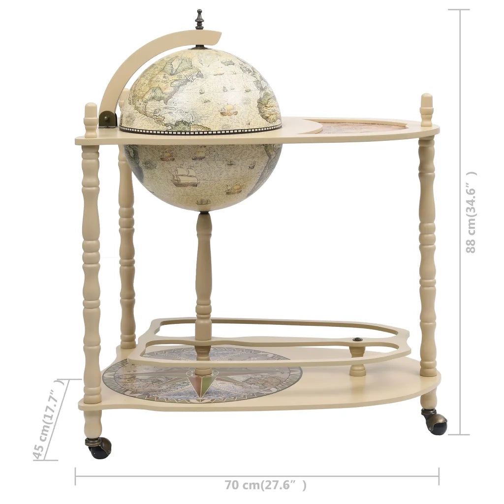 Bar a Globo Portavini Supporto Autoportante in Eucalipto Verde 320908
