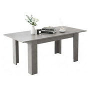Marene, Tavolo Allungabile Allungabile, 200x90x75h cm Grigio Cemento