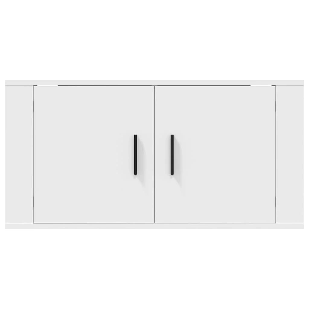 Mobile TV multimediale scaffale TV mobile TV credenza TV sala da pranzo soggiorno camera da letto montaggio a parete 80 x 34,5 x 40 cm bianco 02_0027804
