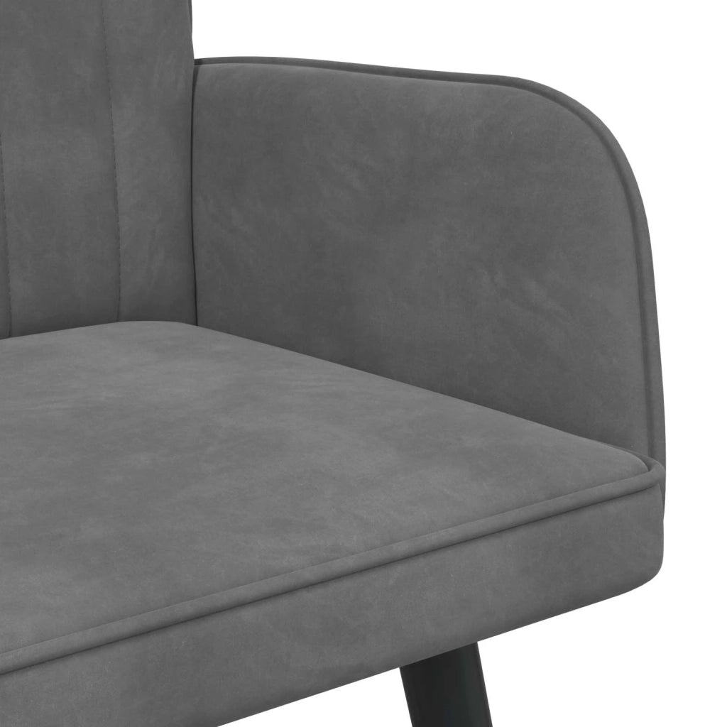 Sofa a Due Posti Grigio scuro 115 x 61 x 87 cm Velluto