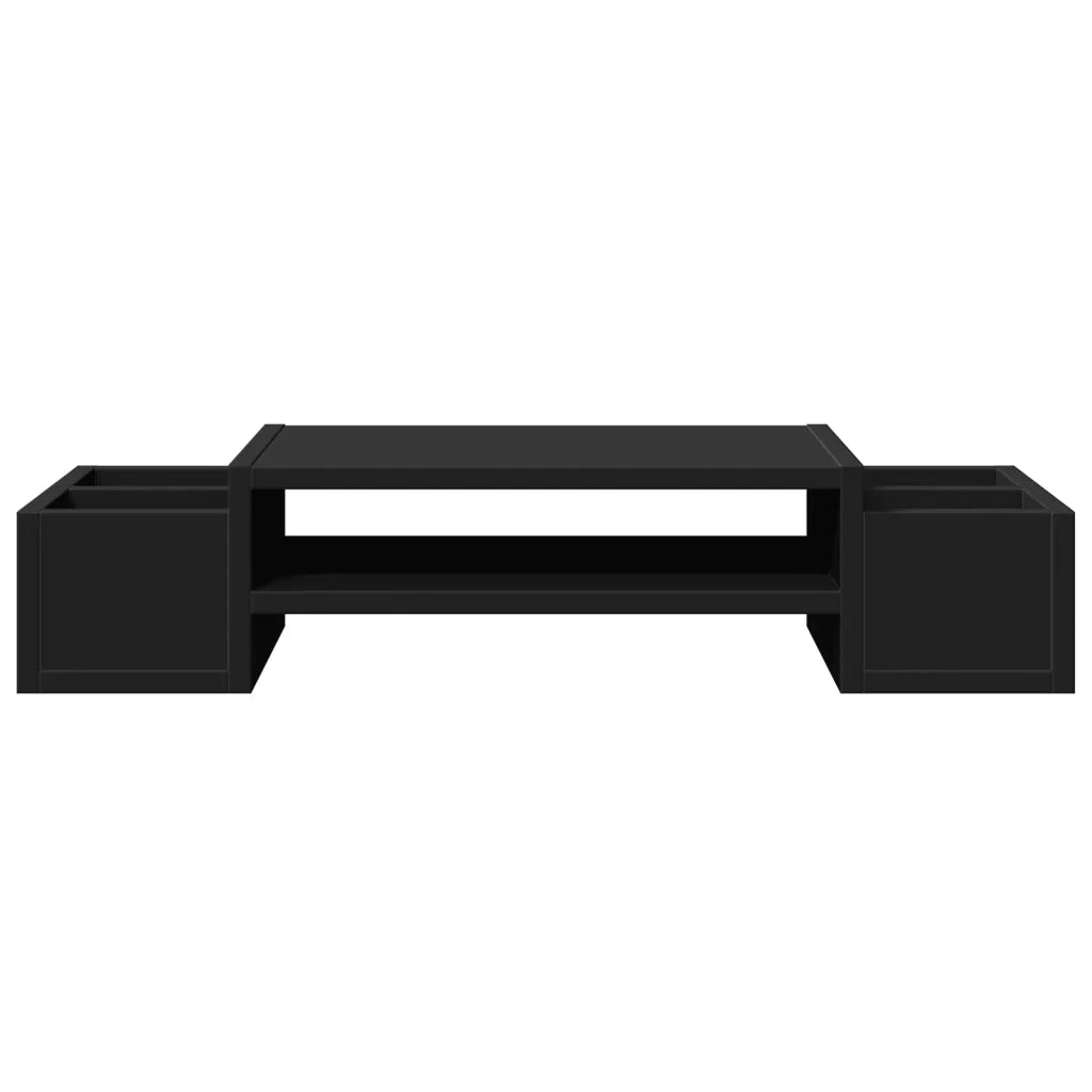 Supporto Monitor con Contenitore Nero 70x27x15 cm Truciolato