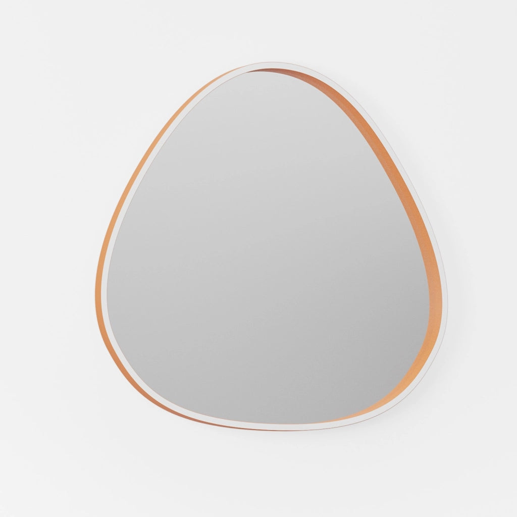 Ecaris A/G Lampada da Parete Specchio con Led 30W+5W CCT 3000K-4000K Dimmerabile, Struttura Alluminio Arancio Bruciato - Gealuce