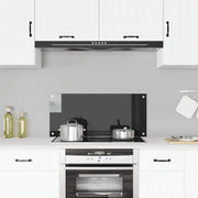 Paraschizzi per Cucina Nero 90x40 cm in Vetro Temperato 249487