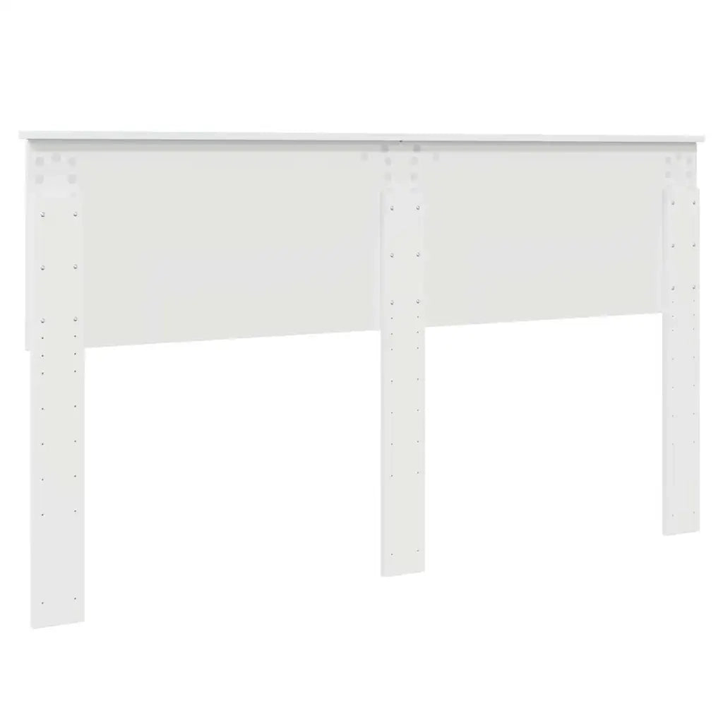 Testiera-Testata-Testiera Decorativa Bianco Lucido 160 cm Legno multistrato 706886