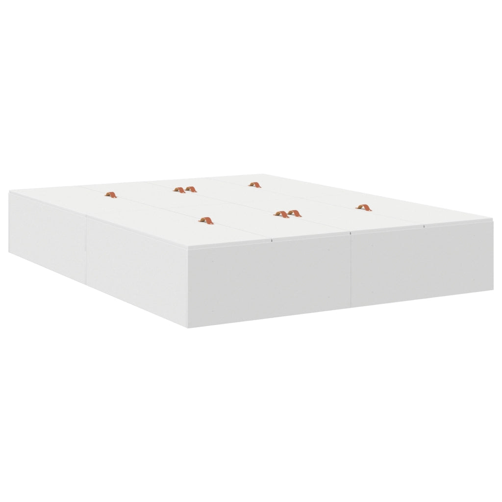 Struttura Letto con Contenitore  Bianca 140x190 cm