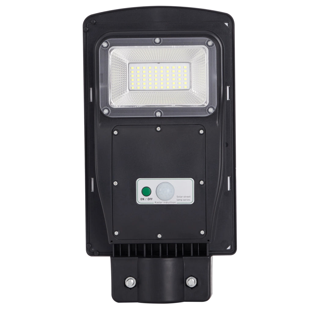 Faretto solare LED 3W con sensore PIR e telecomando nero