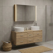Set di mobili per il bagno 4 pcs Rovere Sonoma 3407105