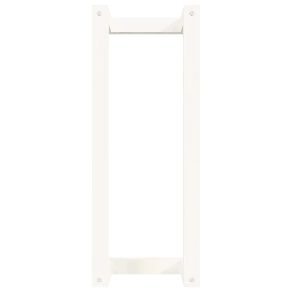 Portasciugamani bianco 23x18x60 cm in legno massello di pino 02_0005514