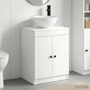 Set di mobili per il bagno Bianco Legno ingegnerizzato 3404214