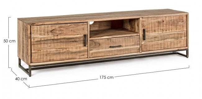 Mobile TV 2 Ante 1 Cassetto 175x40x50h cm Elmer