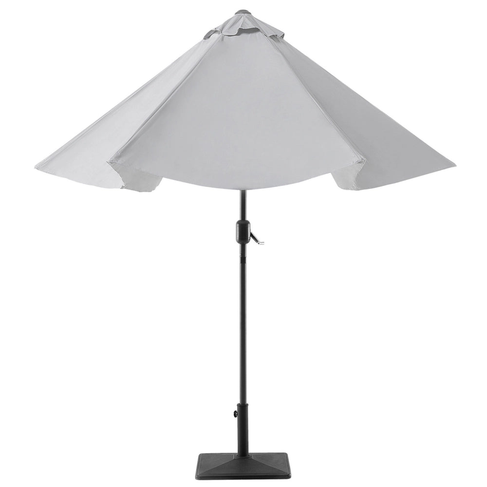 Ombrellone da giardino Struttura in alluminio grigio chiaro 230 x 270 x 270 cm regolabile