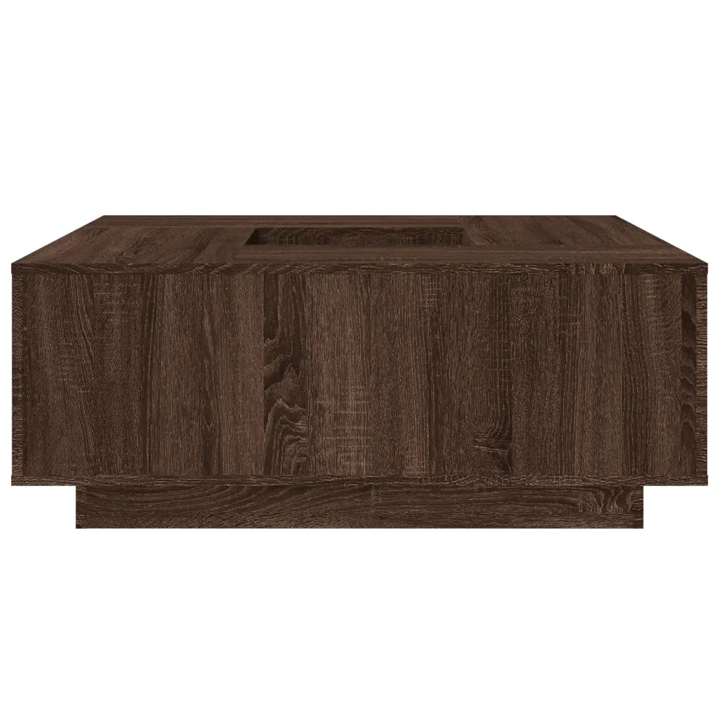 vidaXL Tavolino Salotto Rovere Marrone 100x100x40 cm Legno Multistrato
