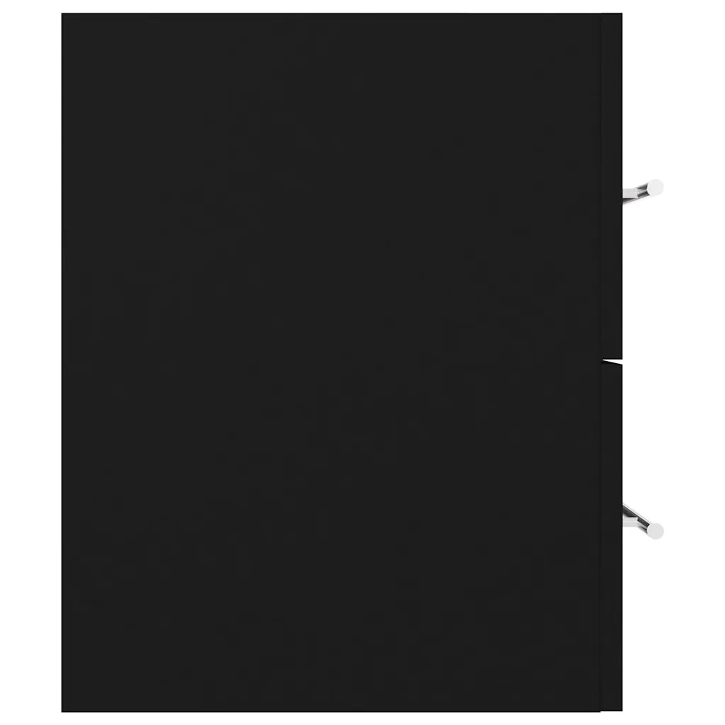 Mobile Lavabo | Armadio Lavabo Nero 100x38,5x48 cm in Legno Multistrato