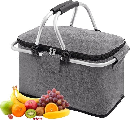 Borse da picnic da 30 Litri, Grande Capacità, Borsa refrigerata, Isolante, Ideale per Campeggio e Spesa